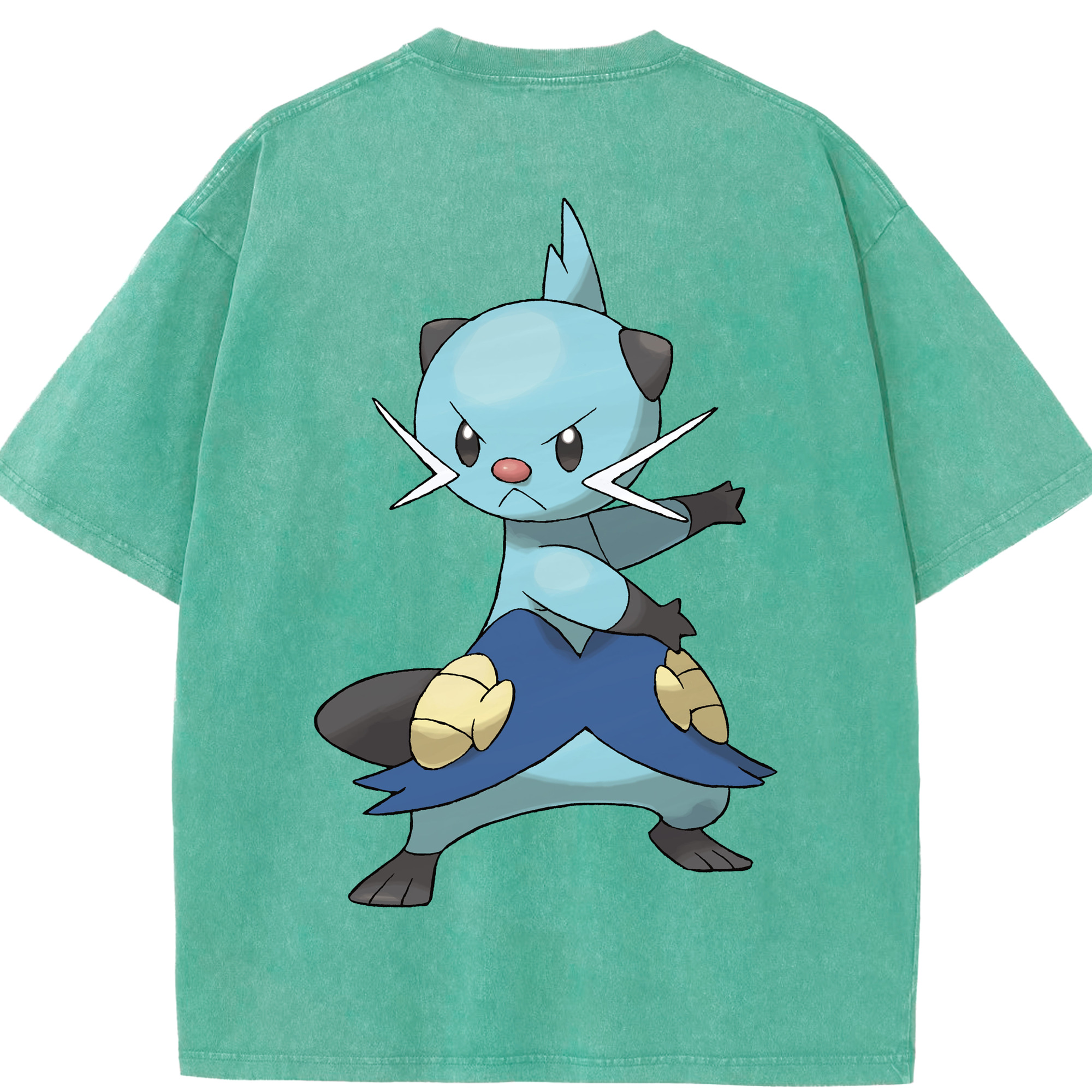 （画像用） ポケットモンスター Pokémon 綿100% ヴィンテージ風 半袖Tシャツ（背面プリント）